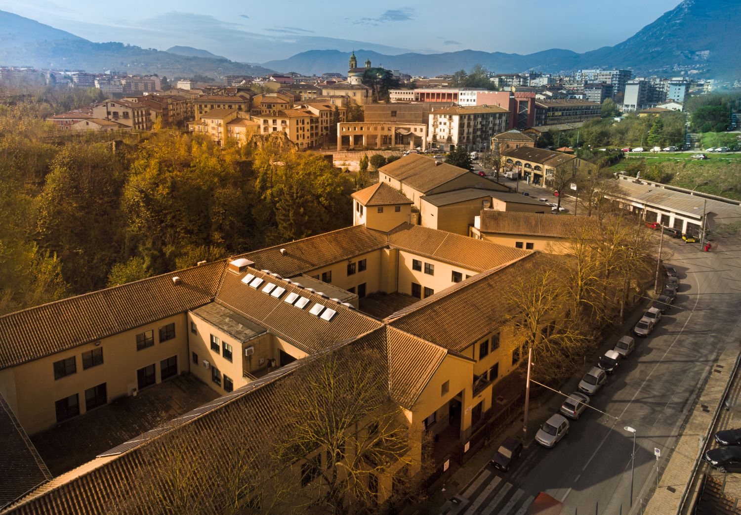 Aerial view of Conservatorio Domenico Cimarosa in Avellino